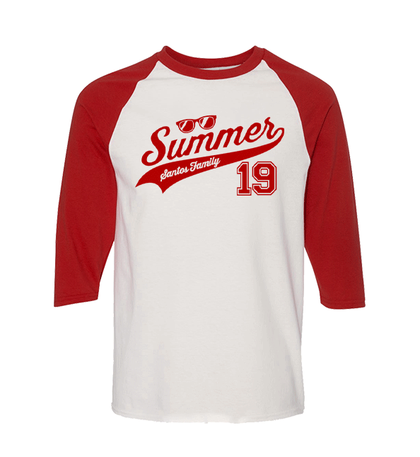 customize summer raglan shirt