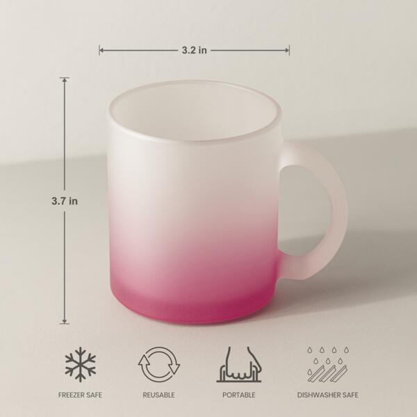 11oz Frosted Mug with Gradient Color Thumbnail