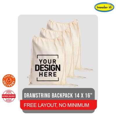 Drawstring Backpack 14 x 16" Thumbnail