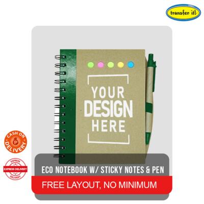 Notebook with sticky notes & pen Thumbnail