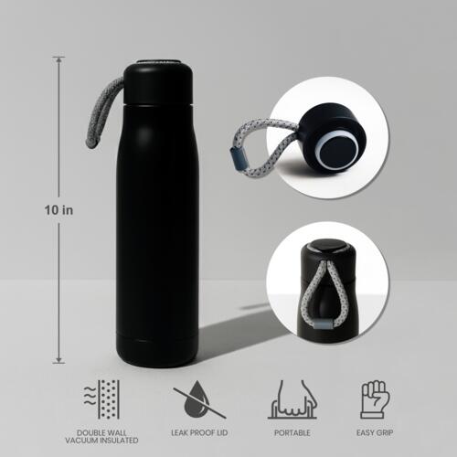 500ml Vacuum Insulated Stainless Steel with Tie Thumbnail