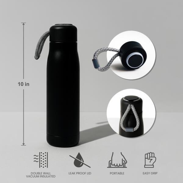 500ml Vacuum Insulated Stainless Steel with Tie Thumbnail