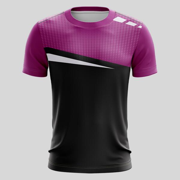 Purple Esport Pattern Full Print Roundneck Shirt Thumbnail