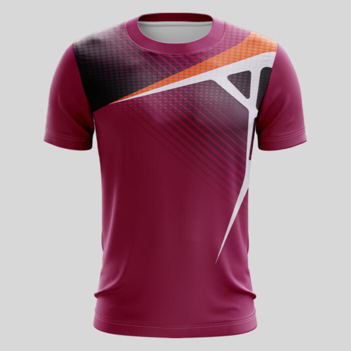 Purple Esport Pattern Full Print Roundneck Shirt Thumbnail