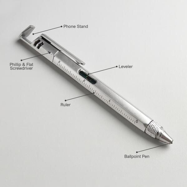 6 in 1 Leveler Pen with Phone Holder Thumbnail