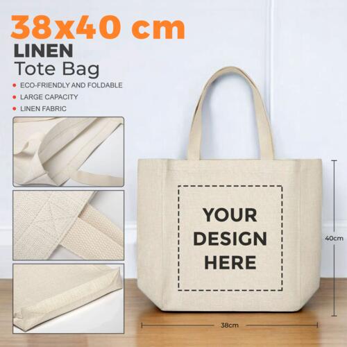 Linen Tote Bag (38x40 cm) Thumbnail