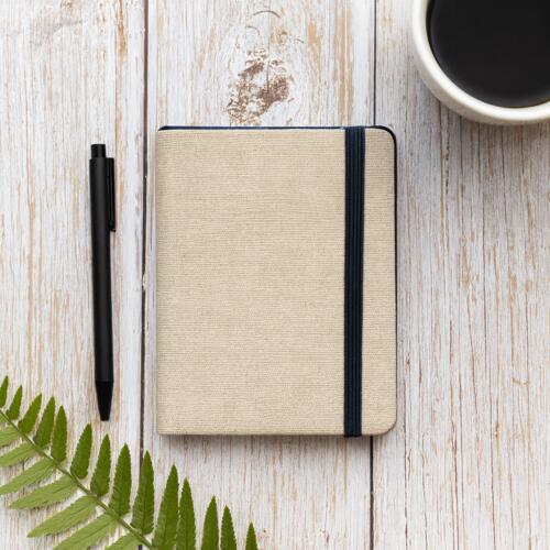 A6 Linen Notebook with Blank Linen Inner Page Thumbnail