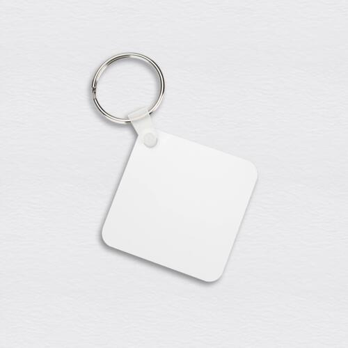 Double Side printable Aluminum Keychain - 1mm - Square 2.25*2.25* (57.2*57.2mm) Thumbnail