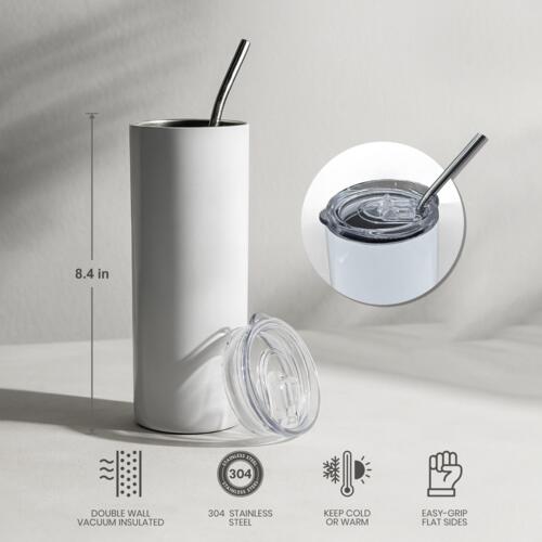 20oz Skinny Tumbler with Lid Thumbnail