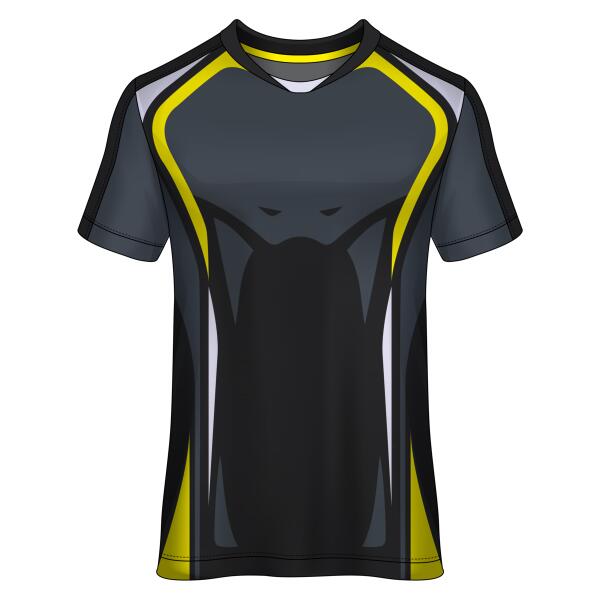 Black and Yellow Vector Design Full Print Shirt Thumbnail