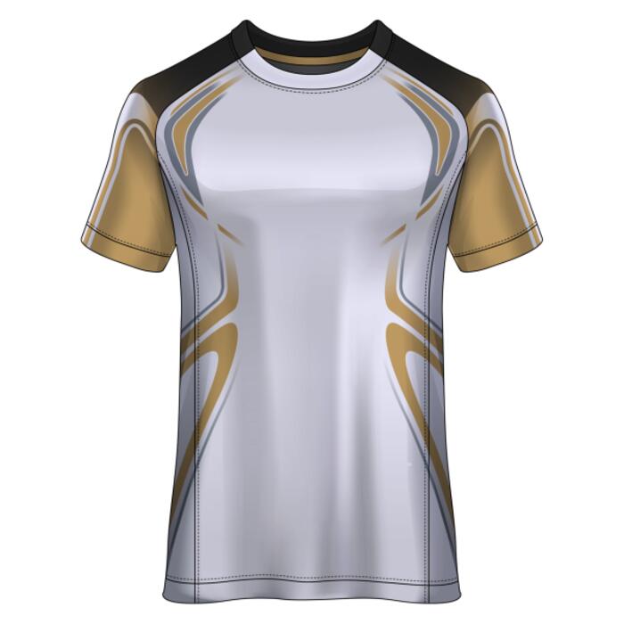 Vector Lines Design Full Print Roundneck Shirt Thumbnail