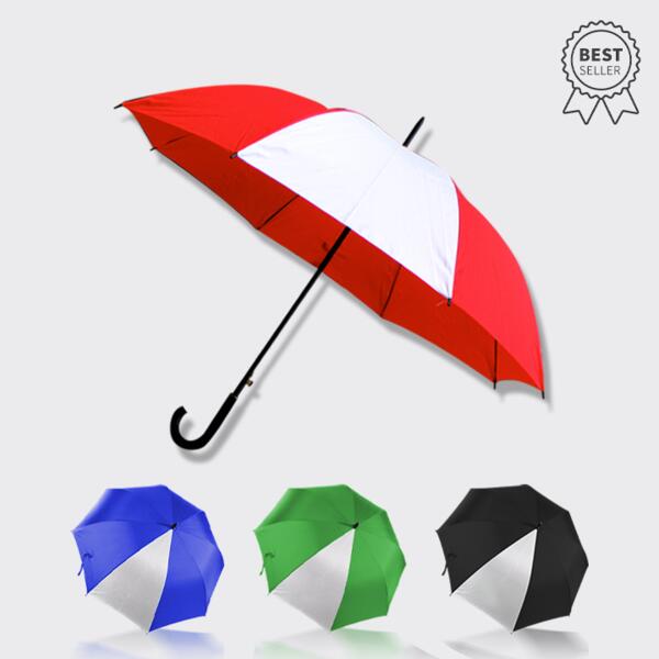 27" Single White Panel Umbrella Thumbnail