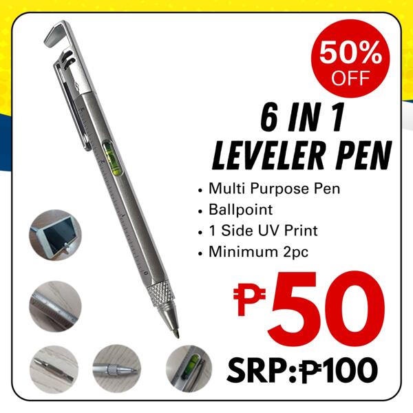 6 in 1 Leveler Pen with Phone Holder Thumbnail