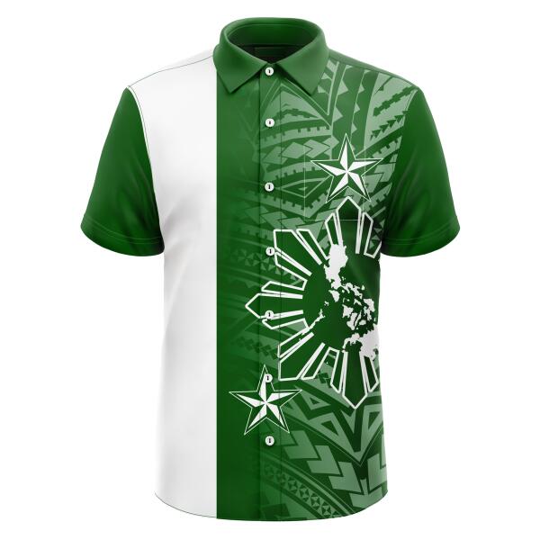 Philippine Design Full Print Button Down Polo Thumbnail