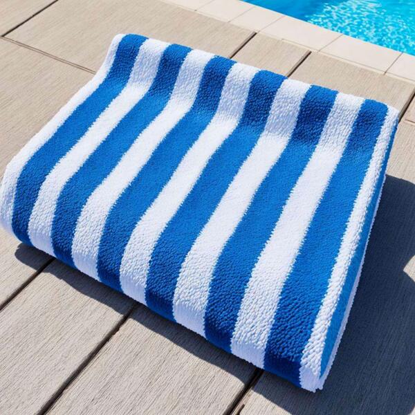 Royal Cannon Blue Beach Pool Towel 100% Cotton (30" x 60") 620grams Thumbnail