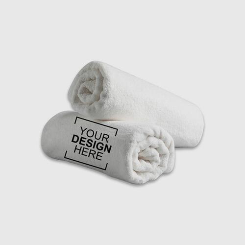 Royal Cannon Microfiber Face Towel White (12"x12") 20grams Thumbnail