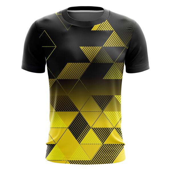 Sporty Abstract Design Full Print Roundneck Shirt Thumbnail