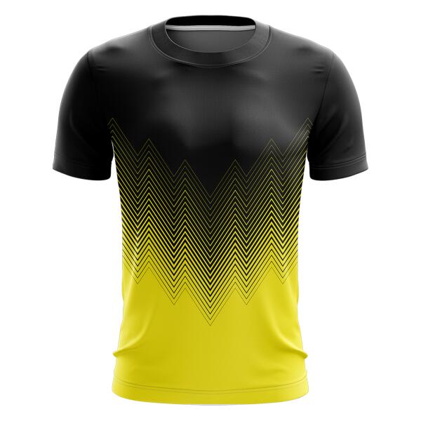 Zigzag Line Design Full Print Roundneck Shirt Thumbnail