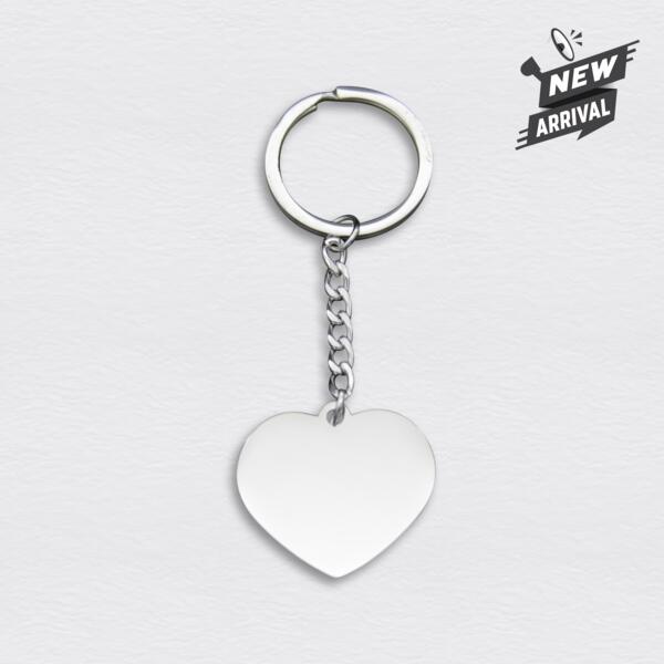 Heart Stainless Keychain Thumbnail