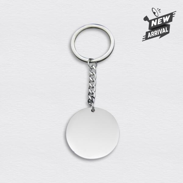 Round Stainless Keychain Thumbnail