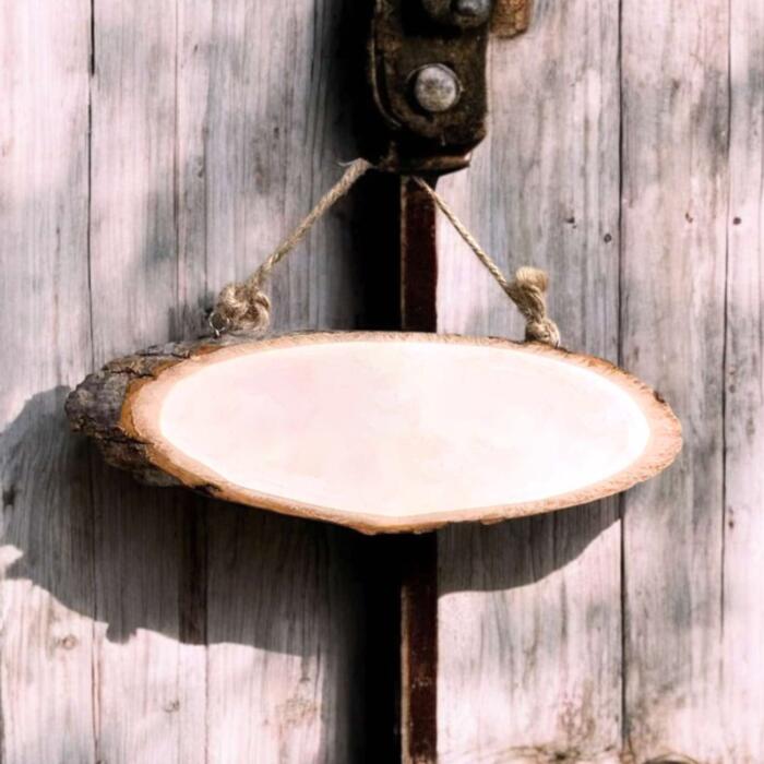 Oblong Solid Wood Door Signage Thumbnail