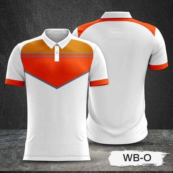 Tricolor Combination with White Body Design Full Sublimation Polo Shirt Thumbnail