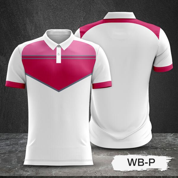 Tricolor Combination with White Body Design Full Sublimation Polo Shirt Thumbnail