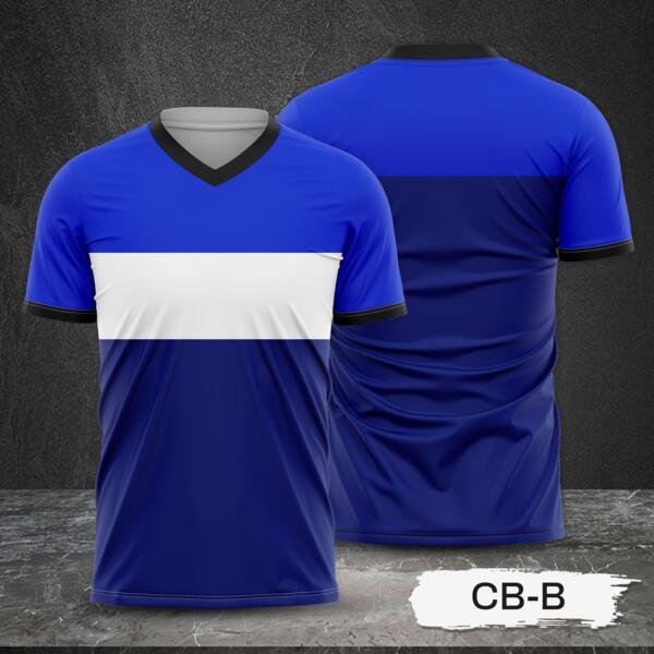 Tricolor Combination Design Full Print Sublimation Shirt Thumbnail