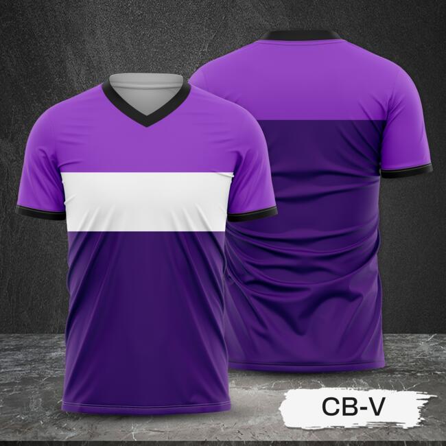 Tricolor Combination Design Full Print Sublimation Shirt Thumbnail