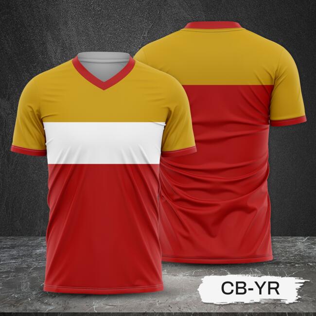 Tricolor Combination Design with Full Print Sublimation Shirt Thumbnail