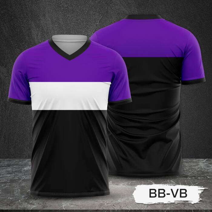 Tricolor Combination Design with Black Body Full Print Sublimation Shirt Thumbnail