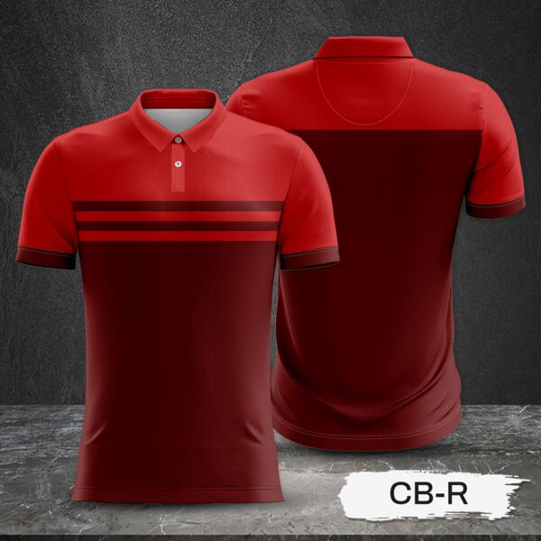 2 Color Combination Full Print Sublimation Polo Shirt Thumbnail