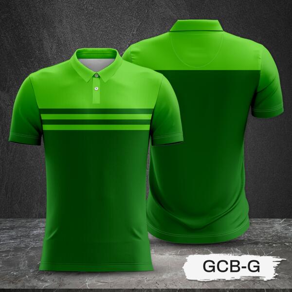 2 Color Combination with Gradient Design Full Print Sublimation Polo Shirt Thumbnail