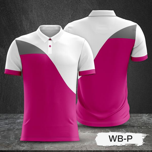2 Color Combination with White Top and Colored Body Full Sublimation Polo Shirt Thumbnail