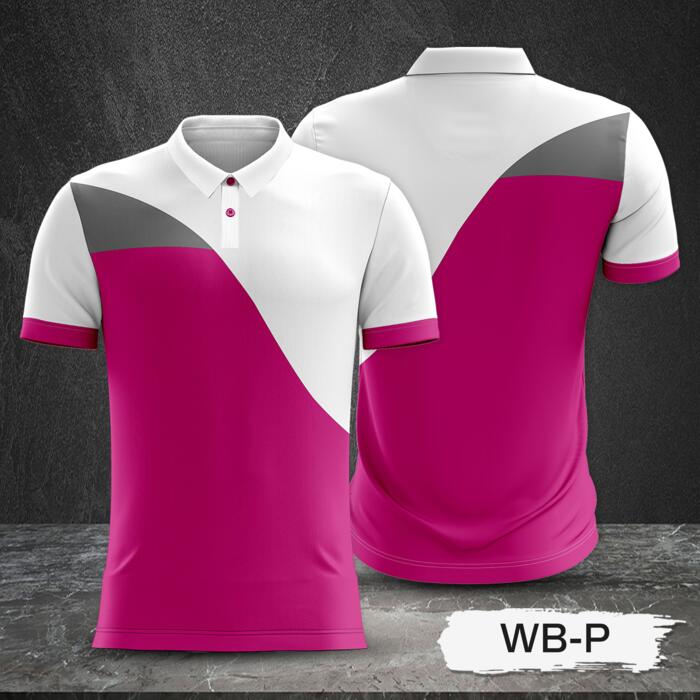 2 Color Combination with White Top and Colored Body Full Sublimation Polo Shirt Thumbnail