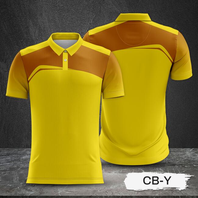 2 Color Combination with Gradient Sleeve Full Print Sublimation Polo Shirt Thumbnail