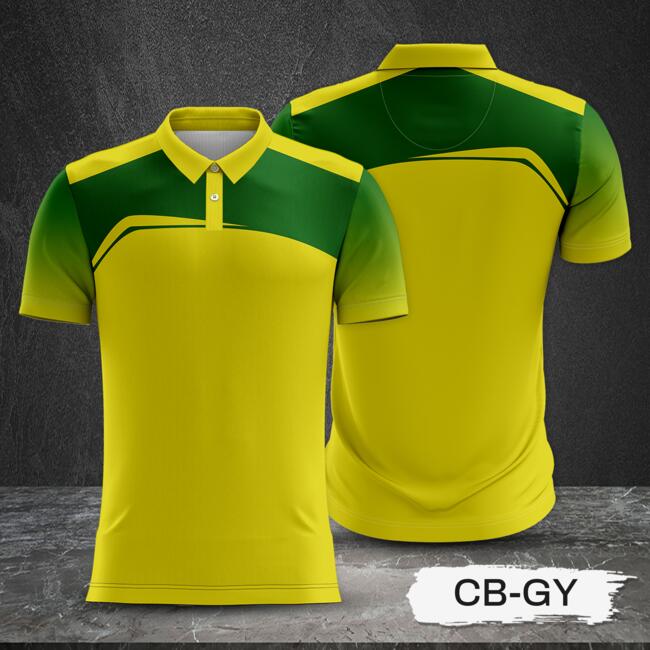 2 Color Combination with Gradient Sleeve Full Print Sublimation Polo Shirt Thumbnail