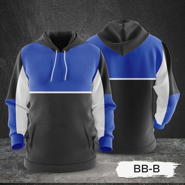 3 Color Combination Hoodie Jacket Full Print Sublimation Thumbnail