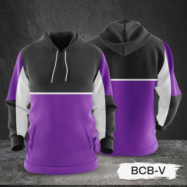 3 Color Combination Hoodie Jacket Full Print Sublimation Thumbnail