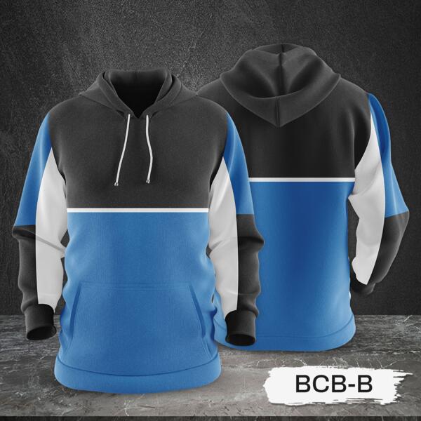3 Color Combination Hoodie Jacket Full Print Sublimation Thumbnail