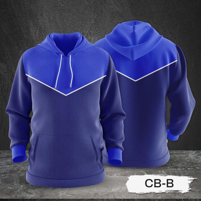 3 Color Combination Hoodie Jacket Full Print Sublimation Thumbnail