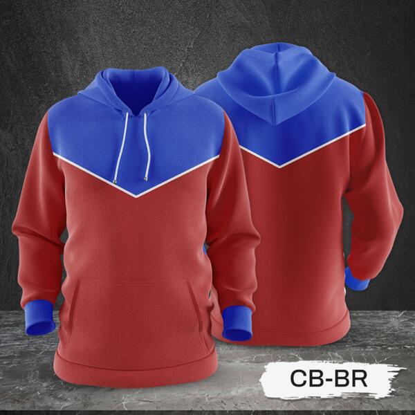 3 Color Combination Hoodie Jacket Full Print Sublimation Thumbnail