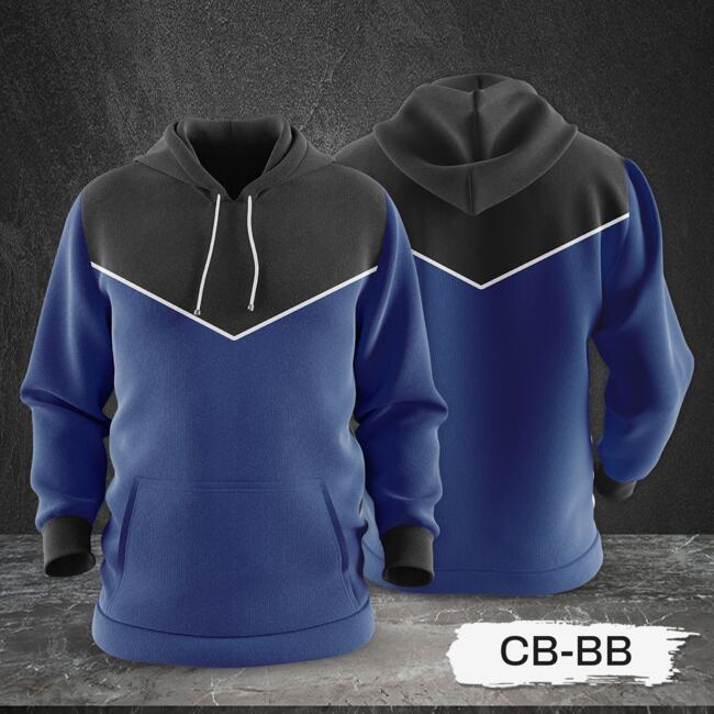 3 Color Combination Hoodie Jacket Full Print Sublimation Thumbnail