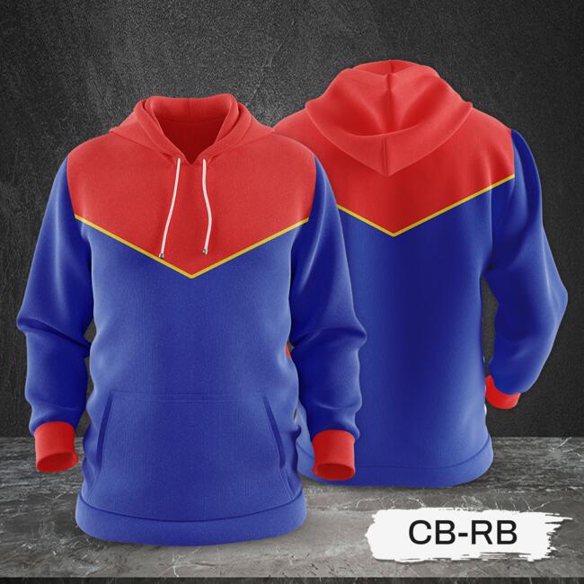 3 Color Combination Hoodie Jacket Full Print Sublimation Thumbnail