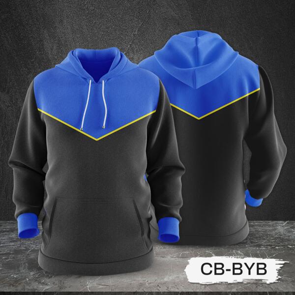 3 Color Combination Hoodie Jacket Full Print Sublimation Thumbnail