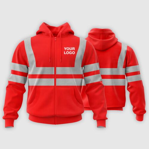 MTO Reflectorized Hoodie Zipper Jacket Thumbnail