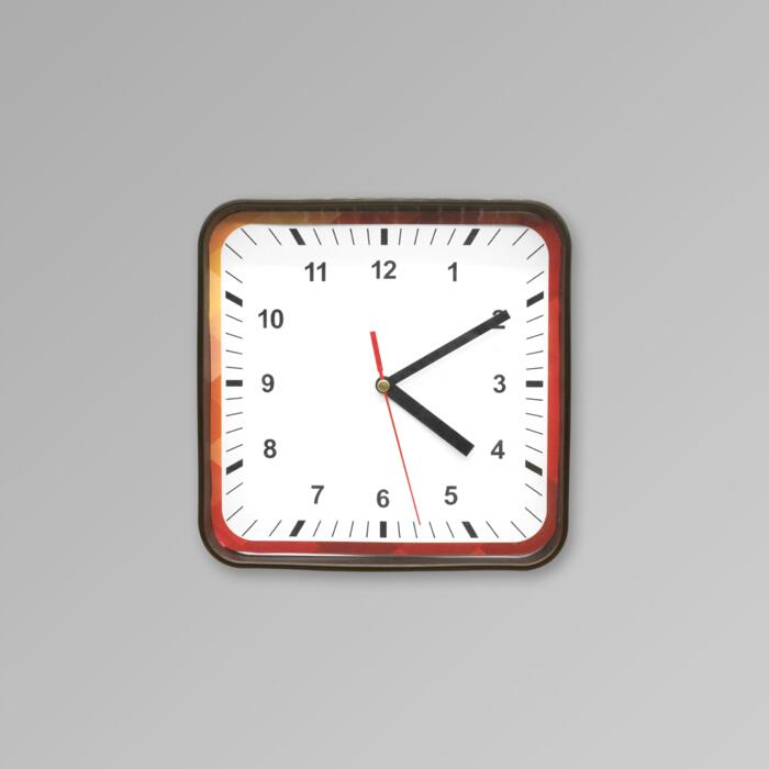8" Square Wall Clock Thumbnail