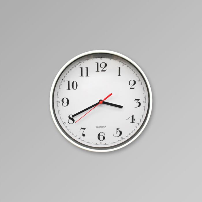 8" Round Wall Clock Thumbnail