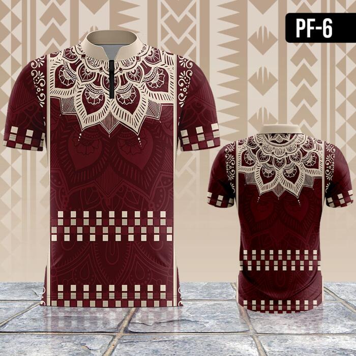 Elegant Flower Batik Design Full Print Sublimation Thumbnail