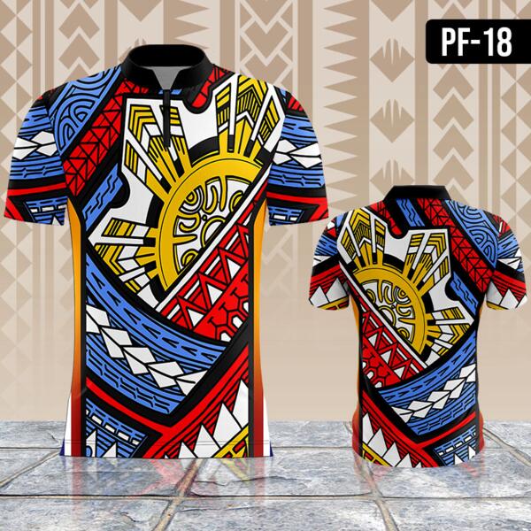 Philippine Flag Inspired Batik Design Full Print Sublimation Thumbnail